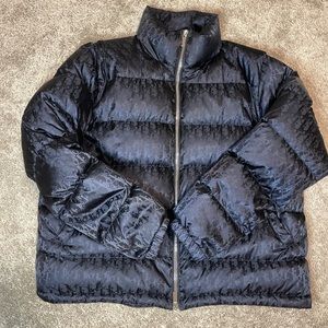 Dior Oblique Down Jacket in Black SZ 58